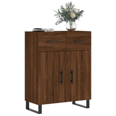 vidaXL Buffet chêne marron 69,5x34x90 cm bois d'ingénierie