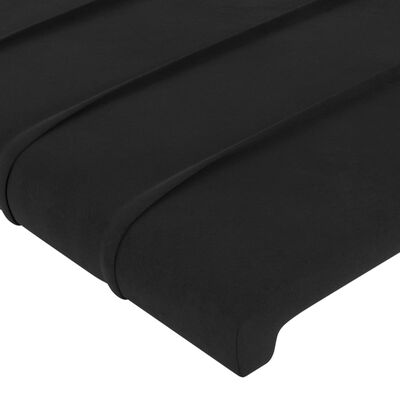 vidaXL Têtes de lit 2 pcs Noir 72x5x78/88 cm Velours