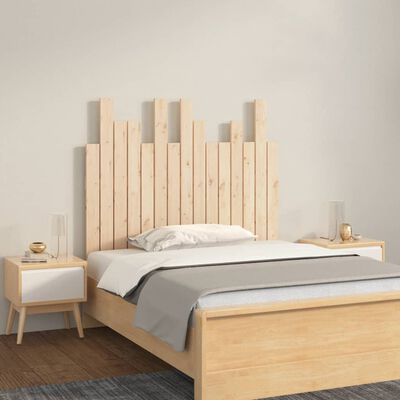 vidaXL Tête de lit murale 95,5x3x80 cm Bois massif de pin