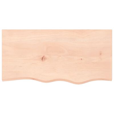 vidaXL Étagère murale 80x40x(2-6) cm bois de chêne massif non traité