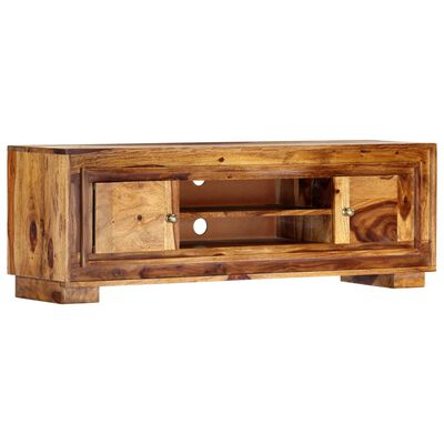 vidaXL Meuble TV 118x30x40 cm Bois de Sesham massif