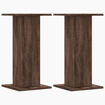 vidaXL Supports pour plantes 2 pcs chêne marron bois d'ingénierie