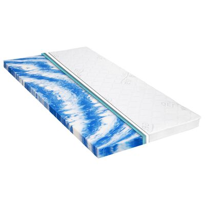 vidaXL Sur-matelas 80 x 200 cm Mousse de gel 7 cm