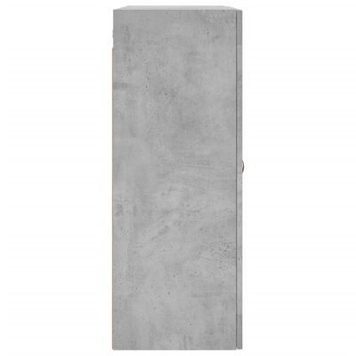 vidaXL Armoires murales 2 pcs gris béton bois d'ingénierie