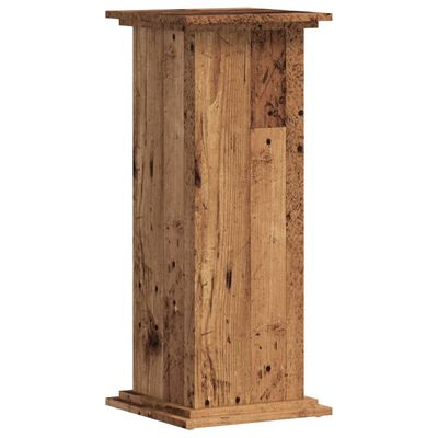 vidaXL Support pour plantes vieux bois 33x33x80 cm bois d'ingénierie