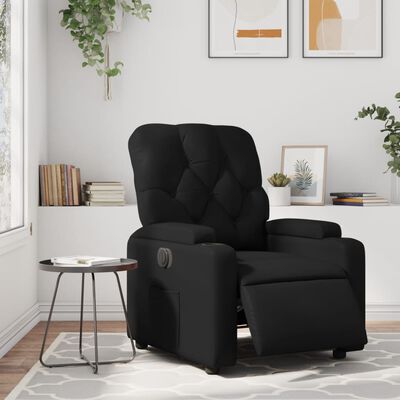 vidaXL Fauteuil inclinable électrique Noir Similicuir