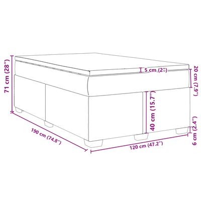 vidaXL Sommier à lattes de lit avec matelas vert foncé 120x190 cm