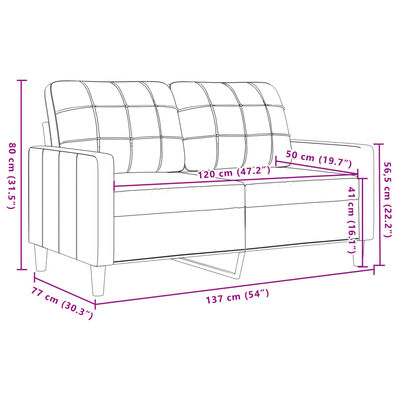 vidaXL Ensemble de canapés 2 pcs avec coussins et traversins velours