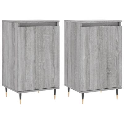 vidaXL Buffets 2 pcs sonoma gris 40x35x70 cm bois d'ingénierie