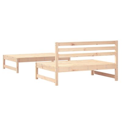 vidaXL Salon de jardin 2 pcs bois de pin massif