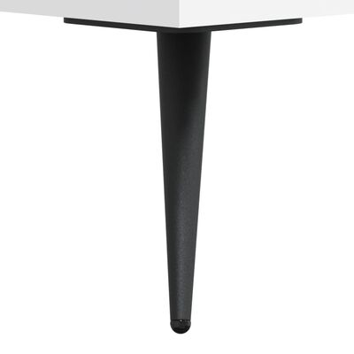 vidaXL Table de chevet blanc 40x35x47,5 cm bois d’ingénierie