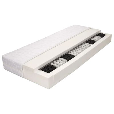 vidaXL Matelas 80 x 200 cm 7 zones Ressort ensaché 20 cm H3