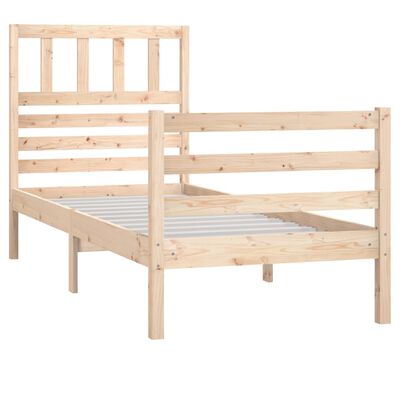 vidaXL Cadre de lit sans matelas 90x190 cm bois massif