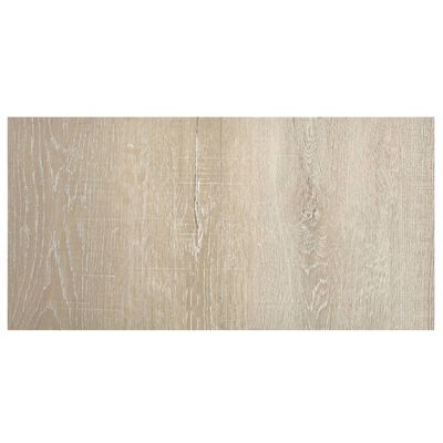 vidaXL Dalles de plancher autoadhésives 55 pcs PVC 5,11 m² beige