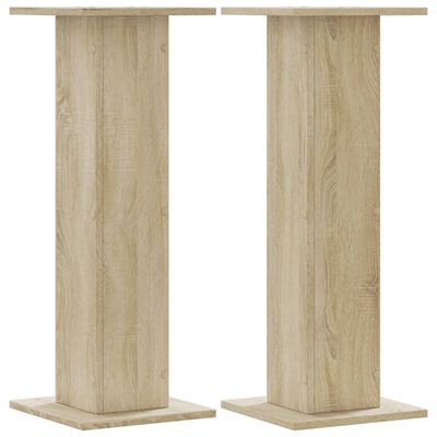 vidaXL Supports pour plantes 2 pcs chêne sonoma bois d'ingénierie