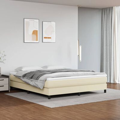 vidaXL Matelas de lit à ressorts ensachés Crème 160x200x20 cm