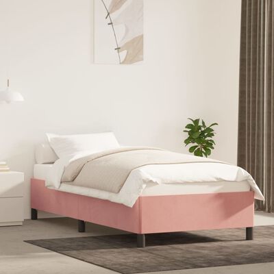 vidaXL Cadre de lit sans matelas rose 80x200 cm velours