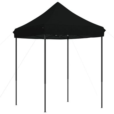 vidaXL Tente de réception pliable escamotable noir 200x200x306 cm