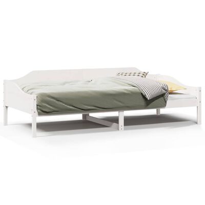 vidaXL Cadre de lit sans matelas blanc 90x200 cm bois de pin massif