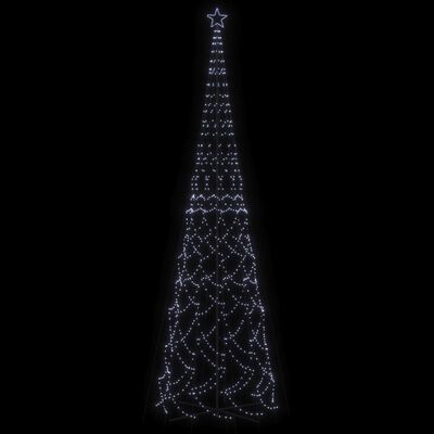 vidaXL Arbre de Noël cône 3000 LED Blanc froid 230x800 cm