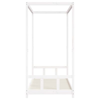 vidaXL Cadre de lit pour enfants blanc 90x190 cm bois de pin massif