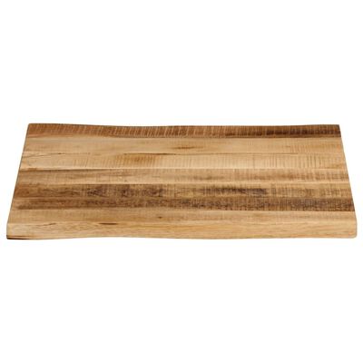 vidaXL Dessus de table bord vivant 40x40x2,5 cm bois de manguier brut