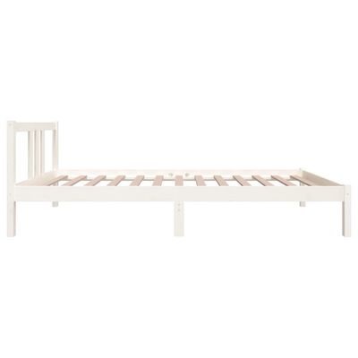 vidaXL Cadre de lit sans matelas blanc bois massif 90x200 cm