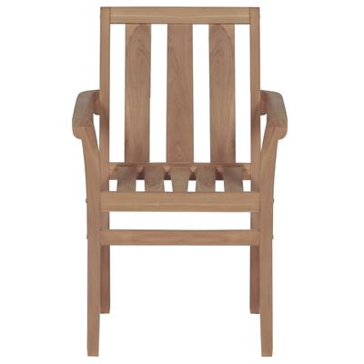 vidaXL Chaises de jardin lot de 2 et coussins gris Bois de teck massif