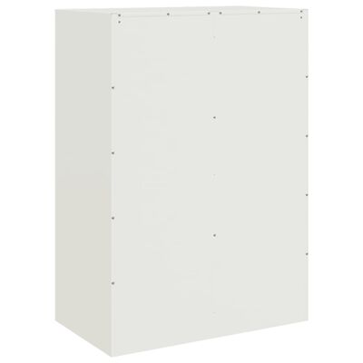 vidaXL Buffet haut blanc 67x39x95 cm acier