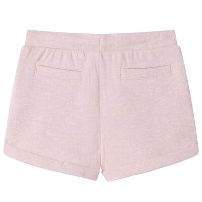 Short pour enfants avec cordon de serrage rose clair mélangé 128