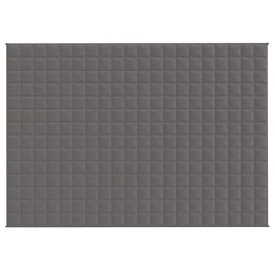 vidaXL Couverture lestée Gris 137x200 cm 10 kg Tissu