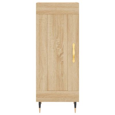 vidaXL Buffet haut Chêne sonoma 34,5x34x180 cm Bois d'ingénierie