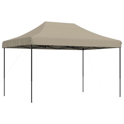 vidaXL Tente de réception pliable escamotable taupe 410x279x315 cm