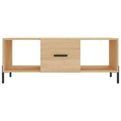 vidaXL Table basse chêne sonoma 102x50x40 cm bois d'ingénierie