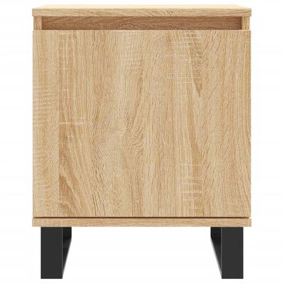 vidaXL Tables de chevet 2pcs chêne sonoma 40x30x50cm bois d'ingénierie