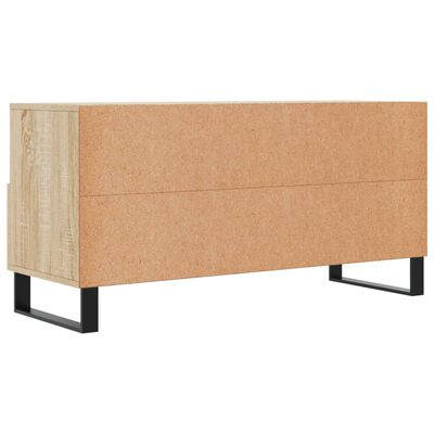 vidaXL Meuble TV chêne sonoma 102x36x50 cm bois d'ingénierie