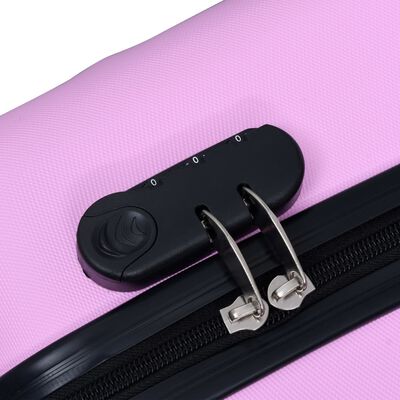 vidaXL Ensemble de valises rigides 2 pcs Rose ABS