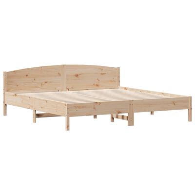 vidaXL Cadre de lit sans matelas 200x200 cm bois massif de pin