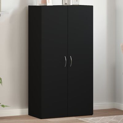 vidaXL Armoire de classement noir 60x32x115 cm bois d'ingénierie