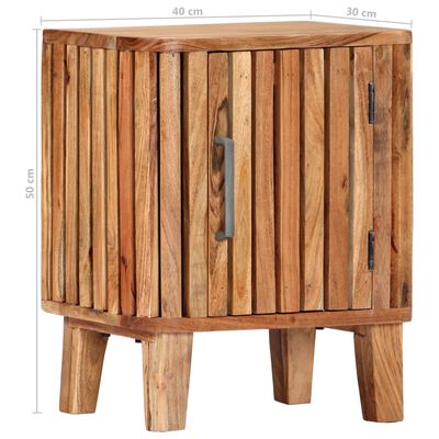 vidaXL Table de chevet 40 x 30 x 50 cm Bois d'acacia massif