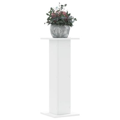 vidaXL Supports pour plantes 2 pcs blanc 30x30x80 cm bois d'ingénierie