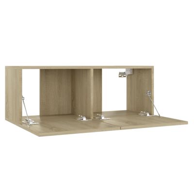 vidaXL Ensemble de meubles TV 3 pcs Chêne sonoma Bois d'ingénierie