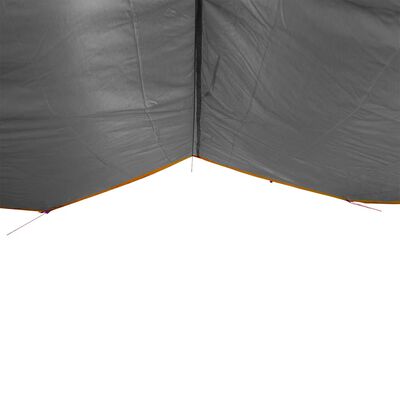 vidaXL Bâche de camping gris et orange 400x294 cm imperméable