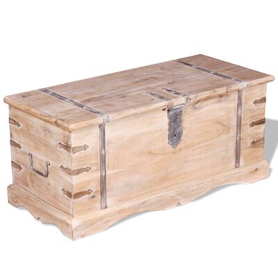 vidaXL Coffre de rangement Bois d'Acacia