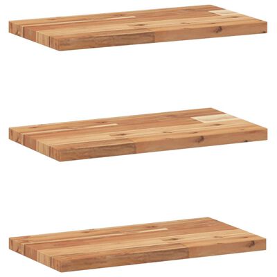 vidaXL Étagères flottantes 3 pcs 40x20x2 cm acacia massif à l'huile