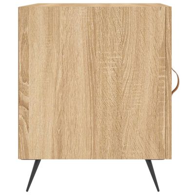 vidaXL Tables de chevet 2 pcs chêne sonoma 40x40x50 cm bois ingénierie