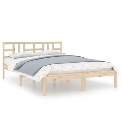 vidaXL Cadre de lit Bois massif 200x200 cm