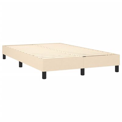 vidaXL Cadre de lit sans matelas crème 120x200 cm tissu