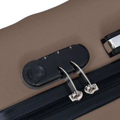 vidaXL Valise rigide Marron ABS