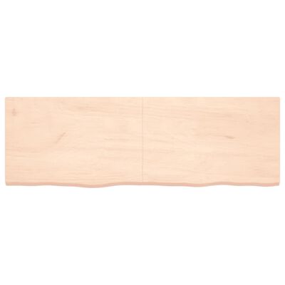 vidaXL Dessus de table 180x60x(2-4) cm bois de chêne massif non traité